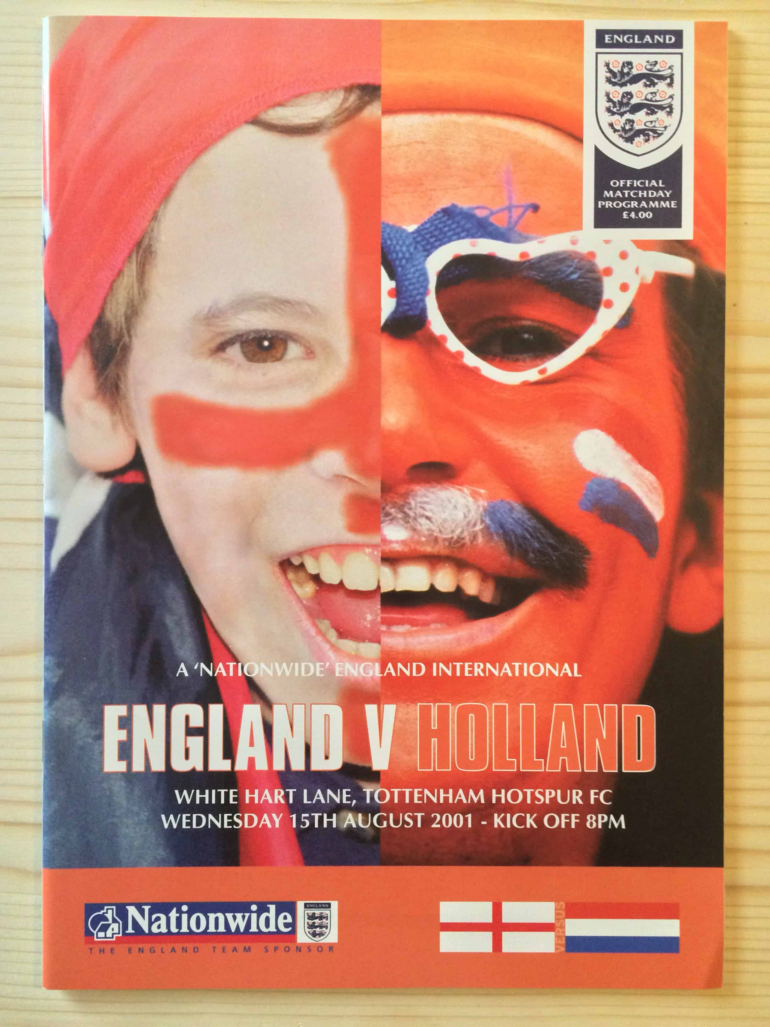 England v Holland (Netherlands)